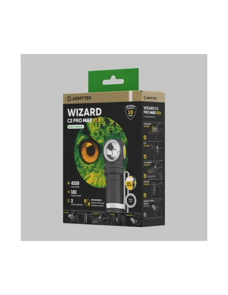 Flashlight Armytek Wizard C2 Pro Max LR White