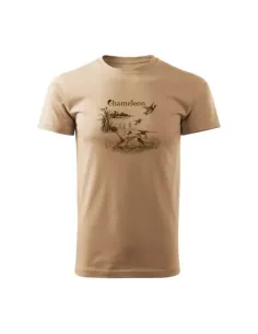 Chameleon Melleri Pointer with Ducks Short Sleeve T-Shirt Beige