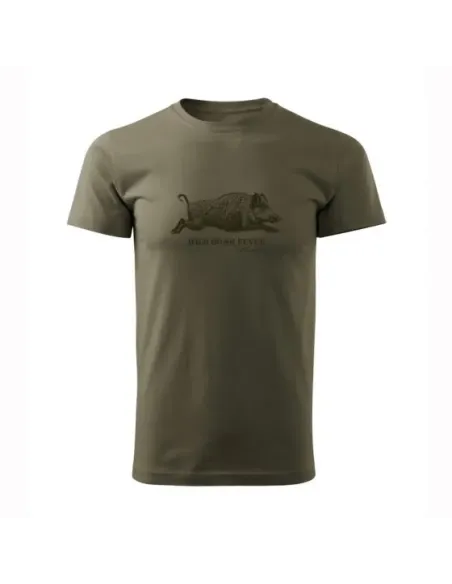 Chameleon Mossy Running Wild Boar Olive Short Sleeve T-Shirt